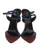 Saint Laurent Leather Colorblock Pattern Slingback Sandals