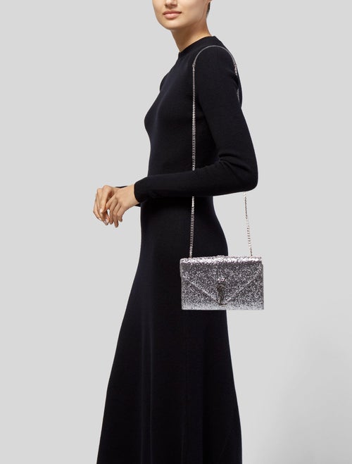 Saint Laurent Glitter Envelope Small