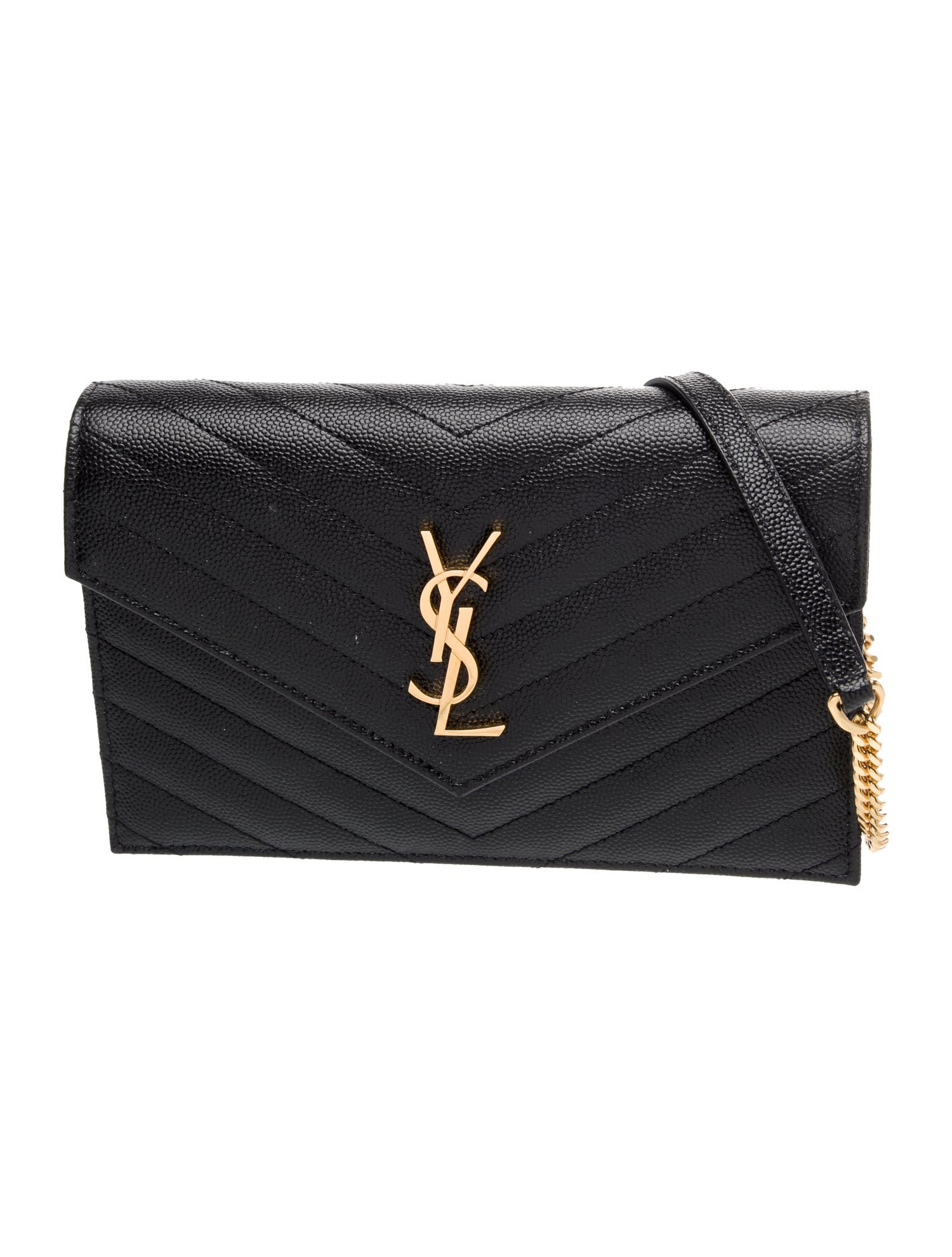 Saint Laurent Leather Cassandre Medium
