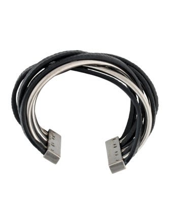Saint Laurent Leather Cuff Bracelet