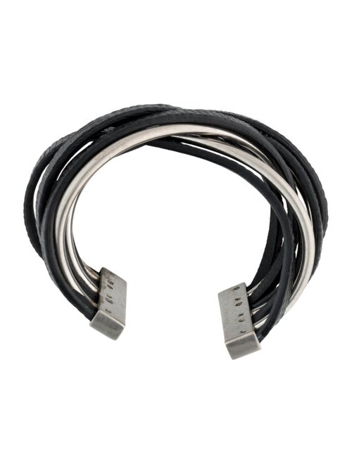 Saint Laurent Leather Cuff Bracelet