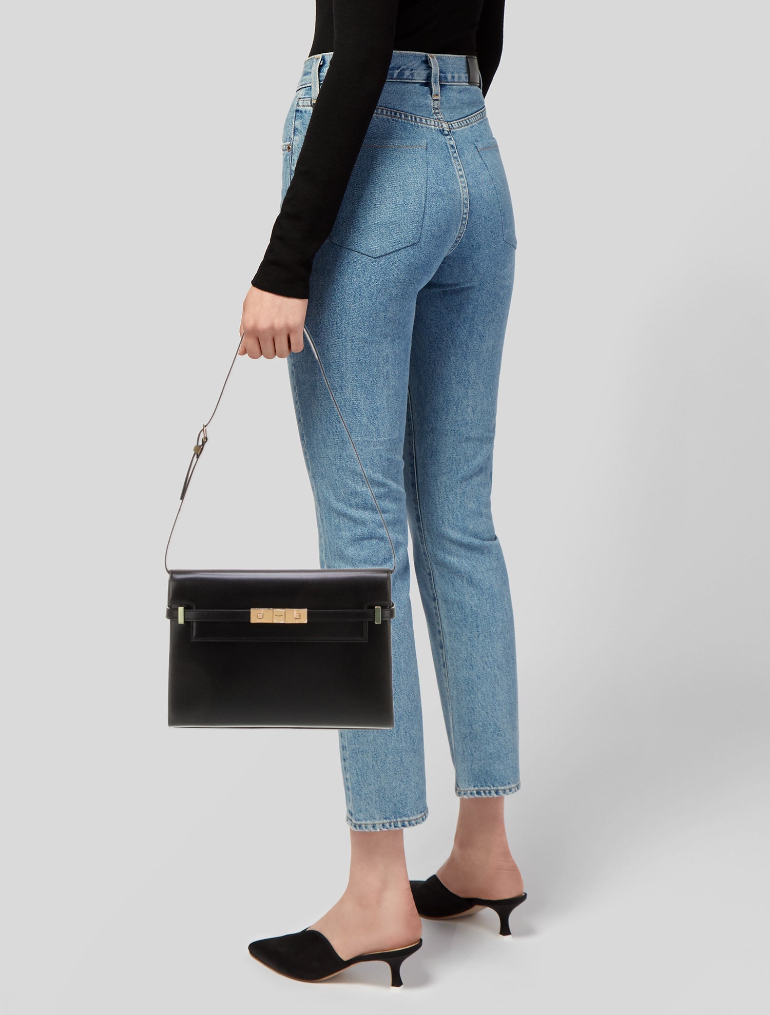 Saint Laurent Leather Manhattan Small