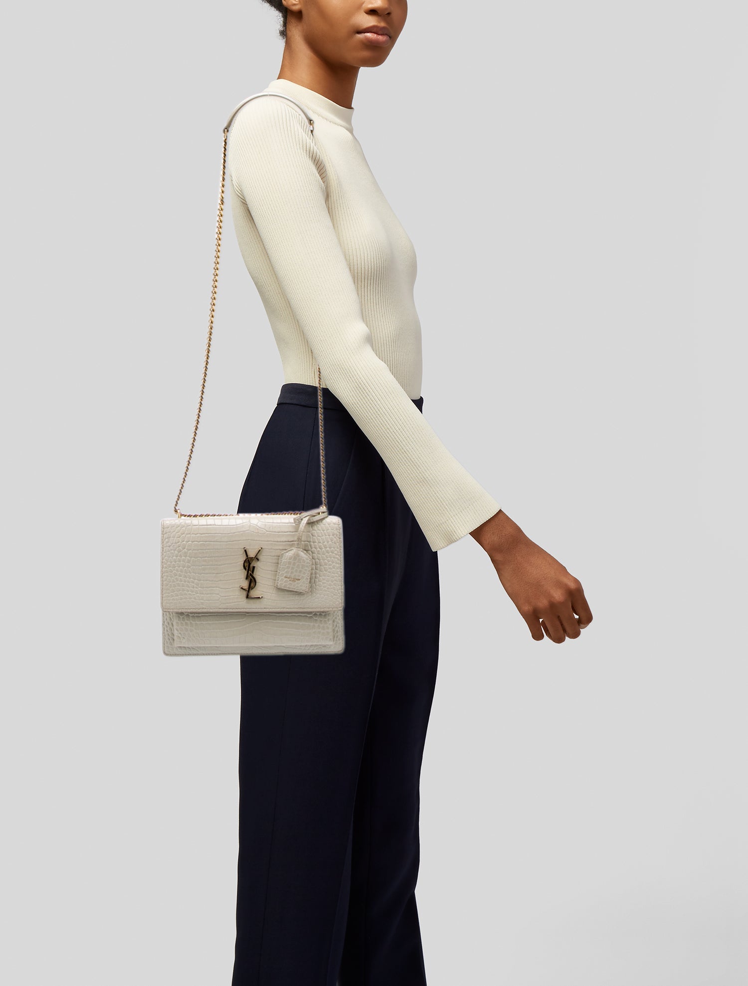 Saint Laurent Calfskin Sunset Medium