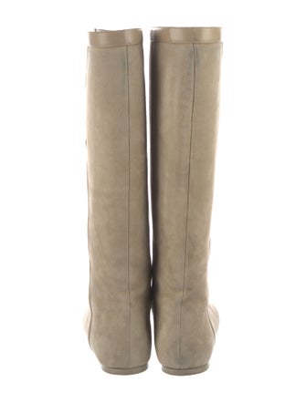 Saint Laurent Suede Riding Boots