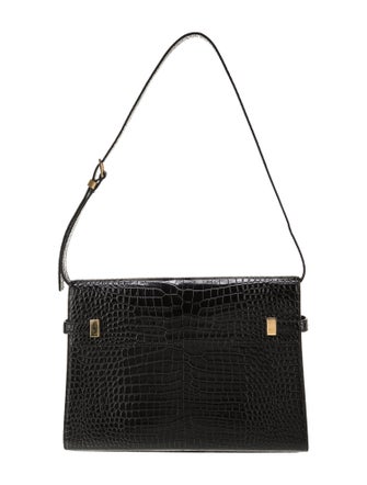 Saint Laurent Embossed Leather Manhattan