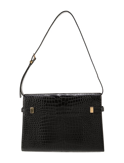 Saint Laurent Embossed Leather Manhattan