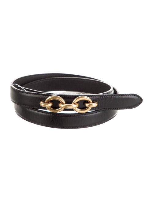 Saint Laurent Skinny Leather Waist Belt