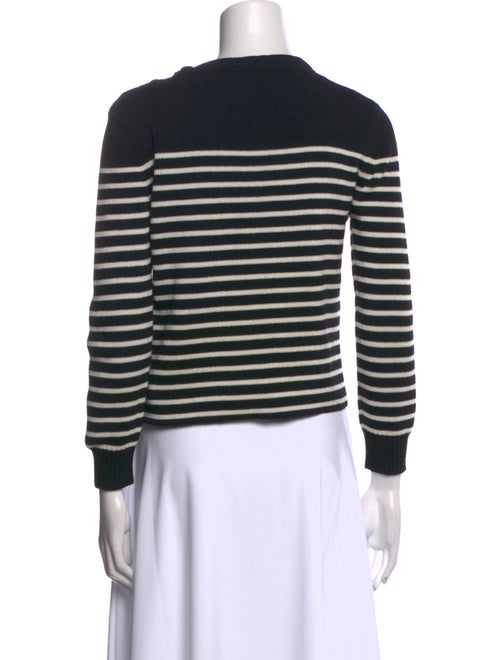 Saint Laurent Striped Crew Neck Sweater