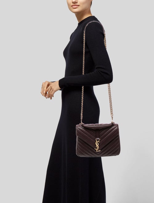 Saint Laurent Chevron College Medium