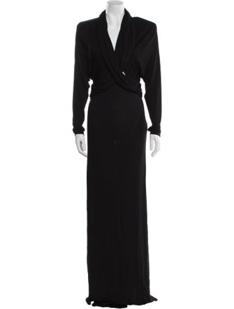 Saint Laurent Silk Long Dress