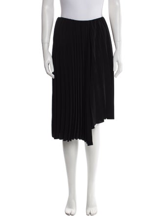 Saint Laurent Pleated Accents Knee-Length Skirt