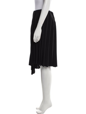 Saint Laurent Pleated Accents Knee-Length Skirt