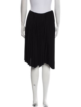 Saint Laurent Pleated Accents Knee-Length Skirt