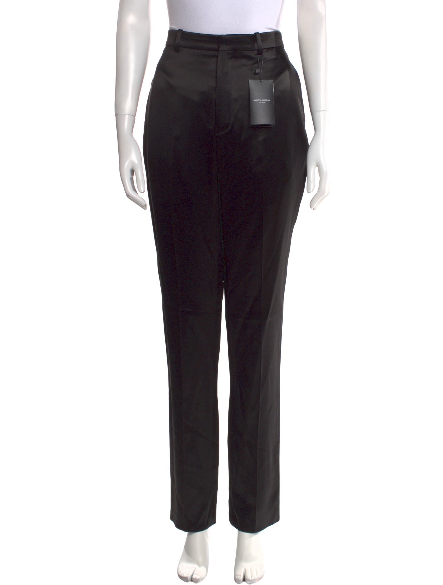 Saint Laurent Silk Straight Leg Pants