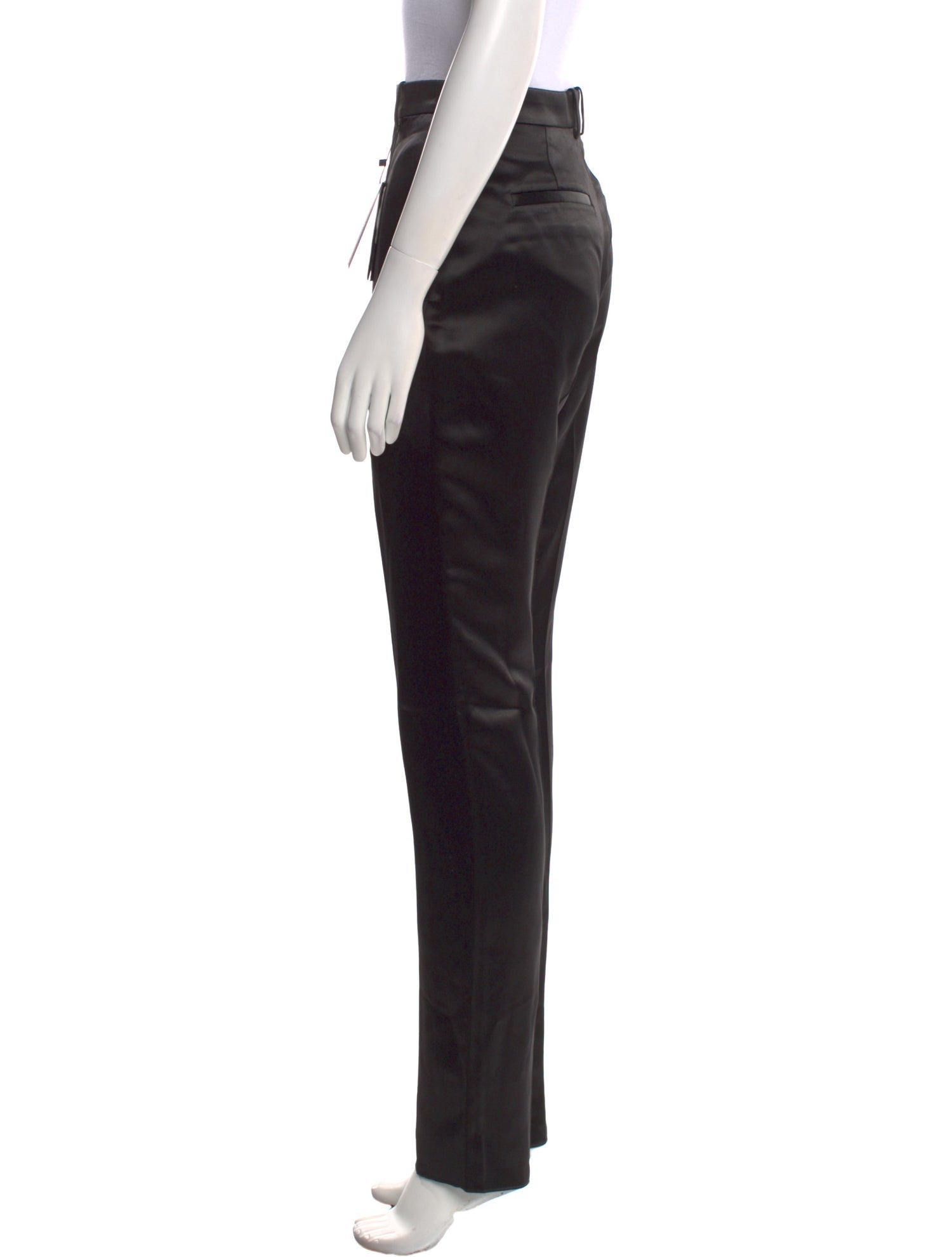 Saint Laurent Silk Straight Leg Pants