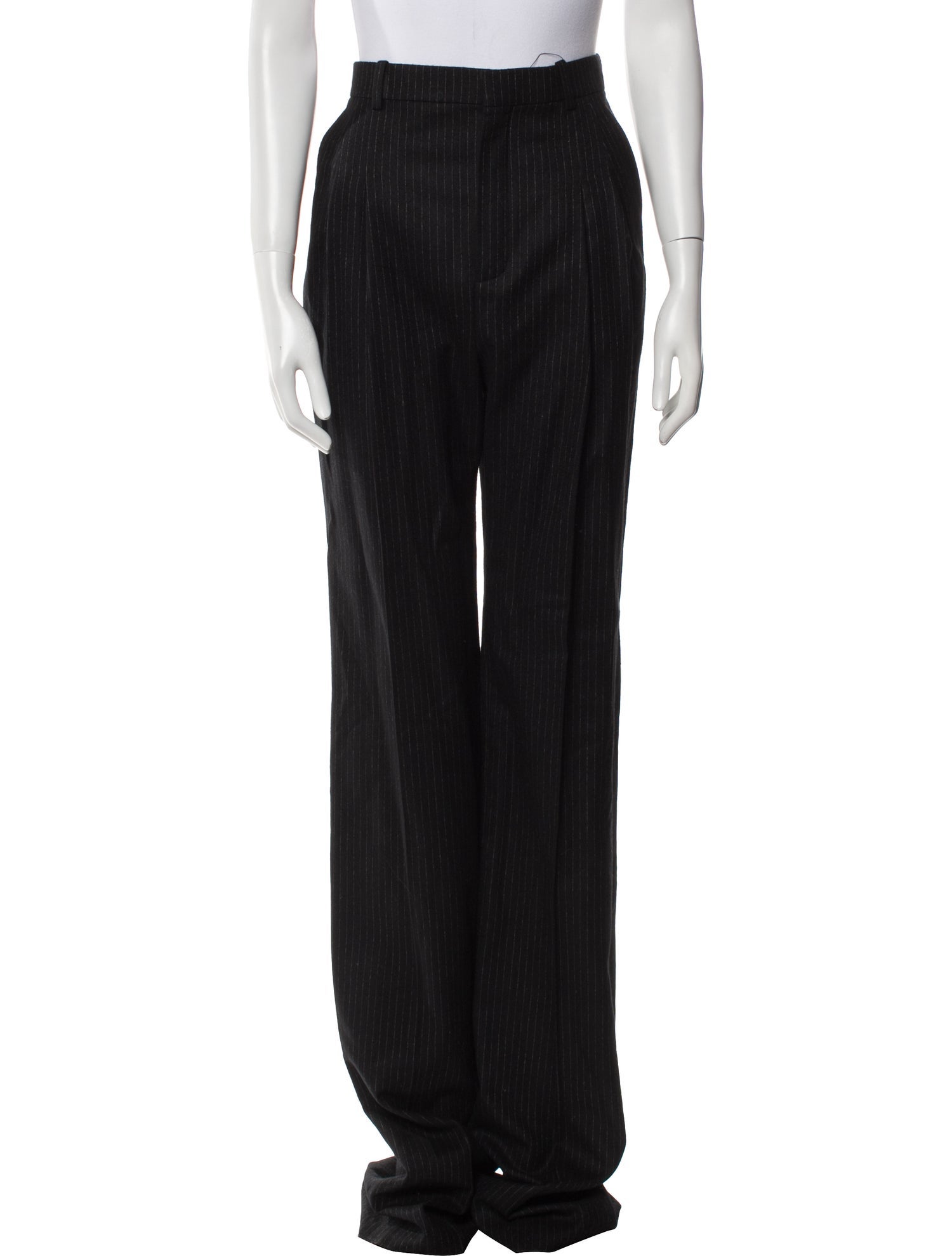 Saint Laurent Wool Wide Leg Pants