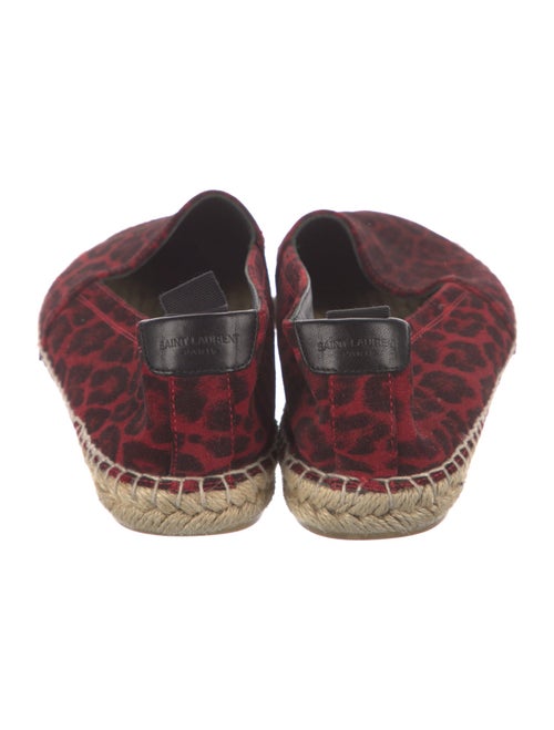 Saint Laurent Suede Animal Print Espadrilles