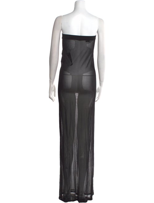Saint Laurent Strapless Long Dress