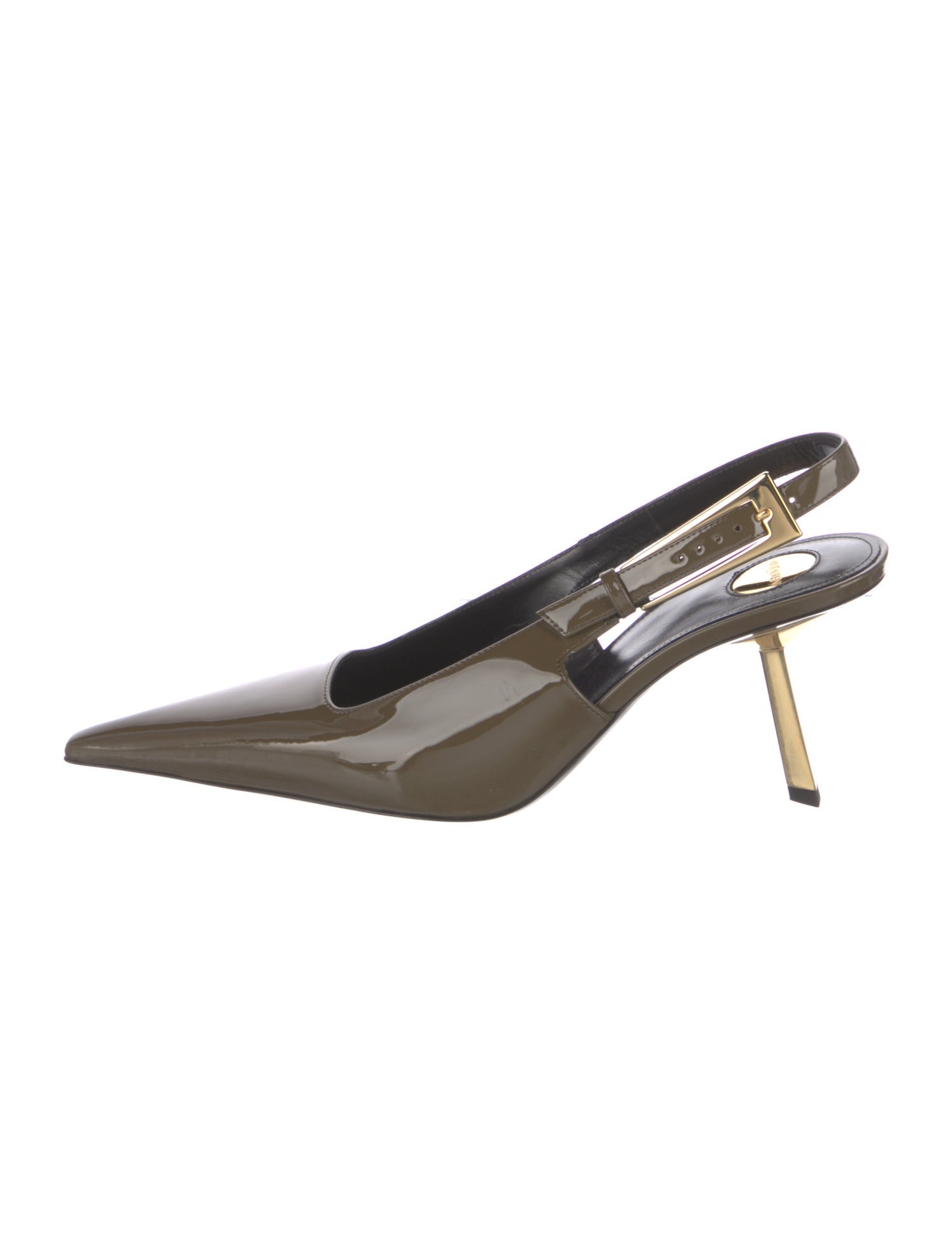 Saint Laurent Patent Leather Slingback Pumps