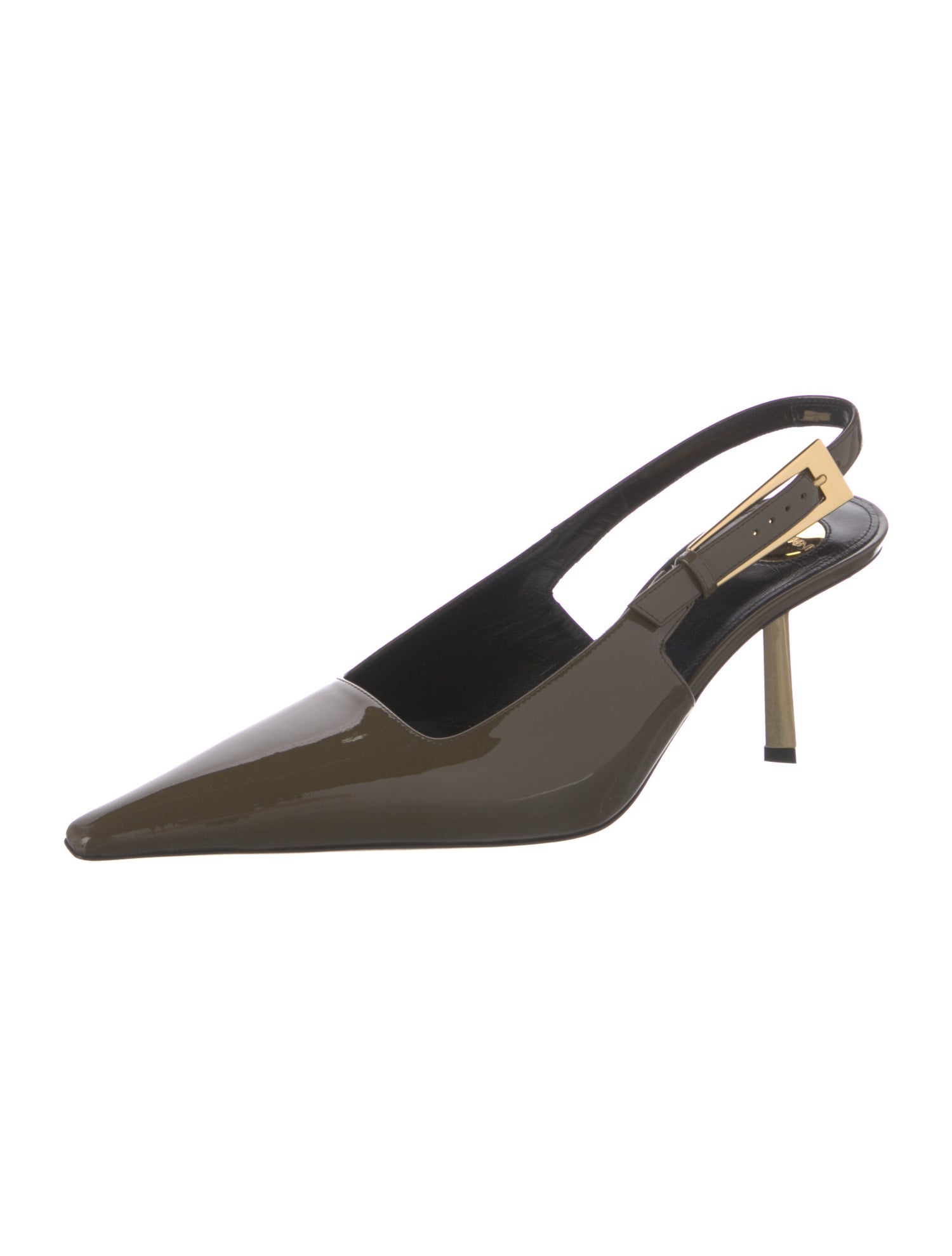 Saint Laurent Patent Leather Slingback Pumps