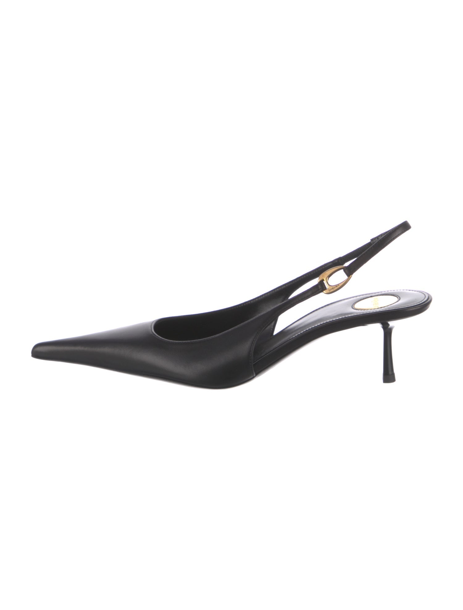 Saint Laurent Leather Slingback Pumps