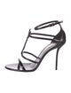 Saint Laurent Patent Leather T-Strap Sandals