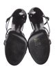 Saint Laurent Patent Leather T-Strap Sandals
