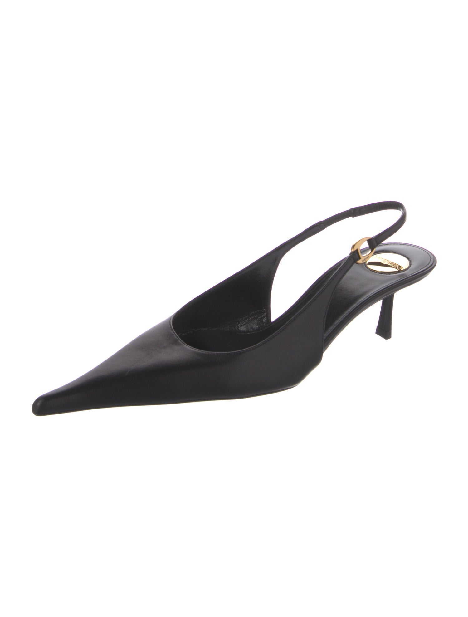 Saint Laurent Leather Slingback Pumps