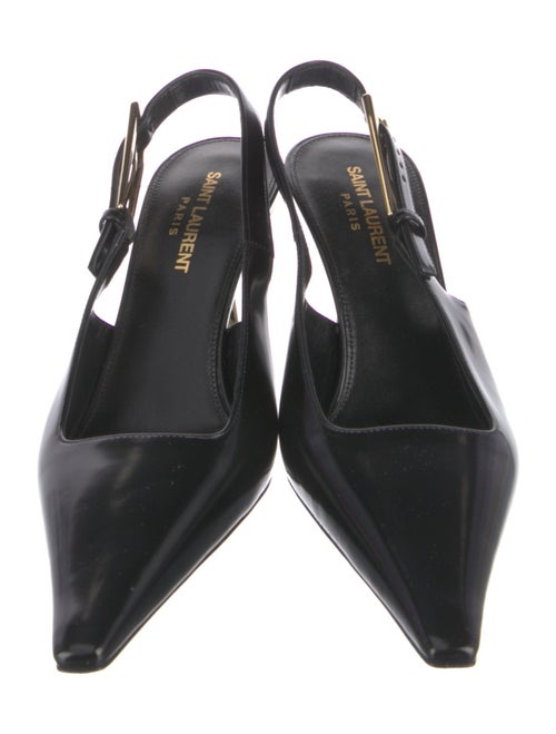 Saint Laurent Patent Leather Slingback Pumps