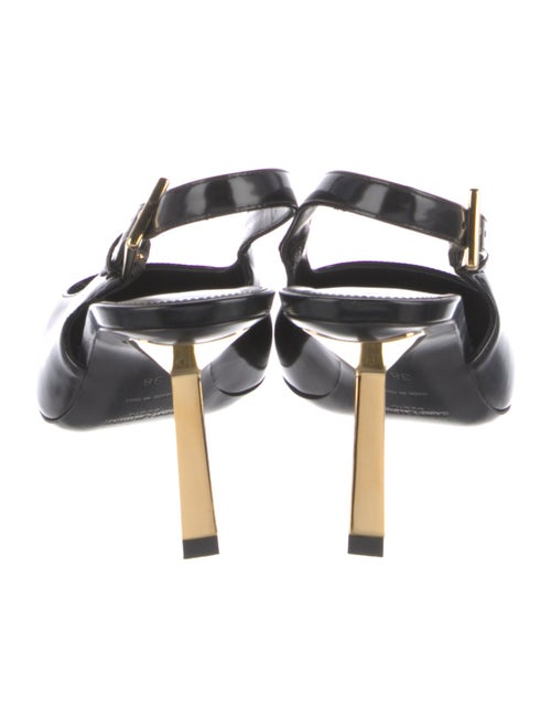 Saint Laurent Patent Leather Slingback Pumps