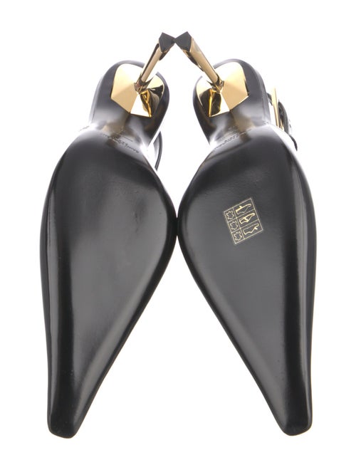 Saint Laurent Patent Leather Slingback Pumps