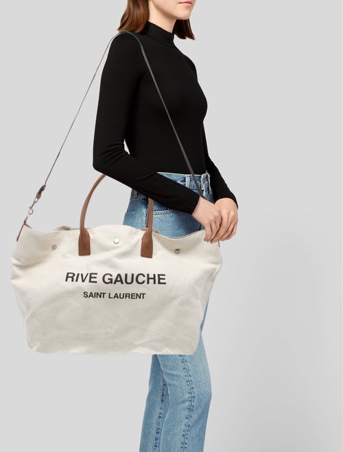 Saint Laurent Canvas Rive Gauche Maxi