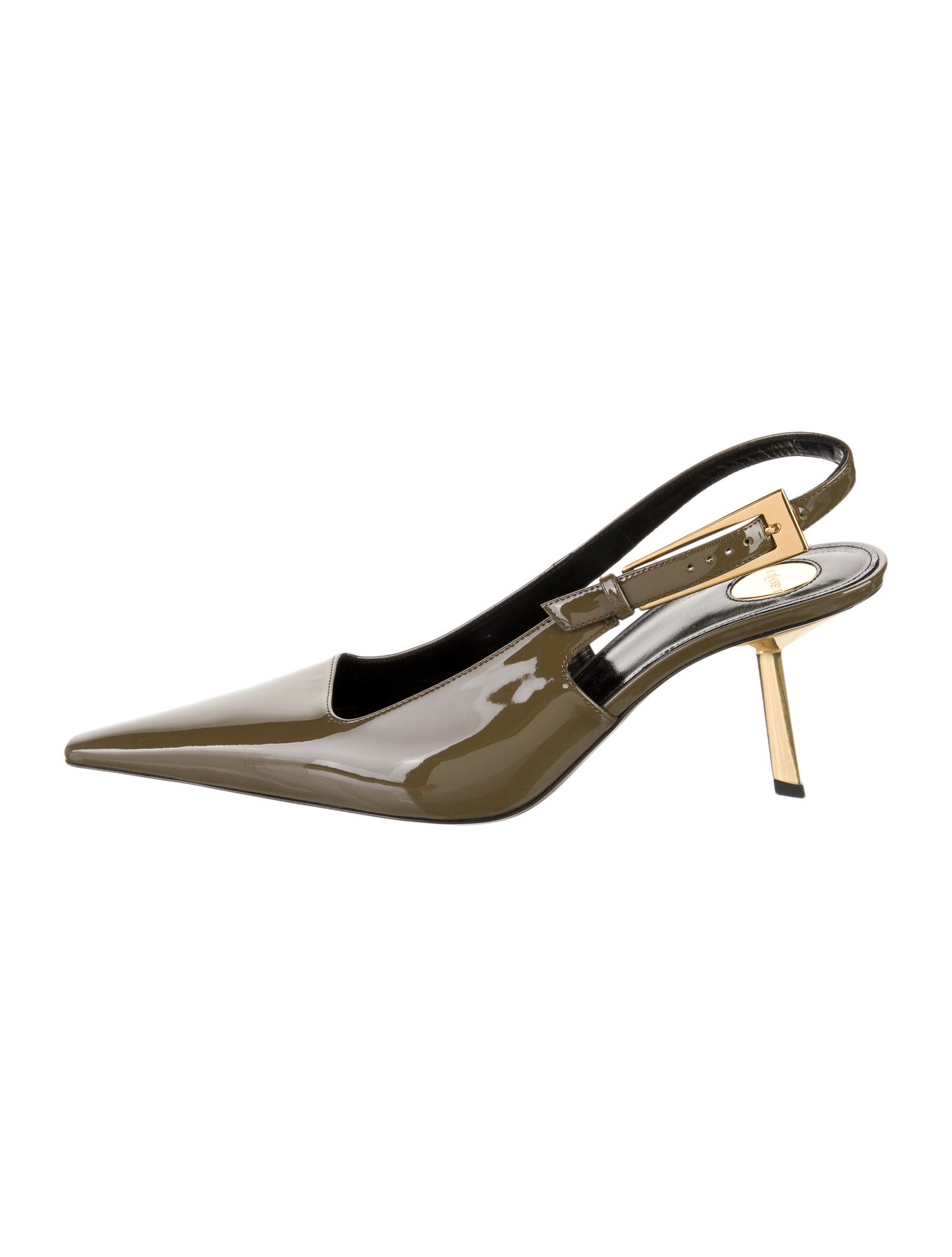 Saint Laurent Patent Leather Slingback Pumps