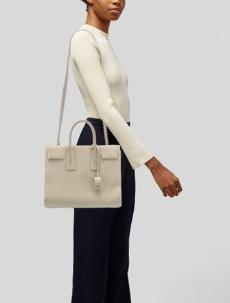 Saint Laurent Leather Sac De Jour Small
