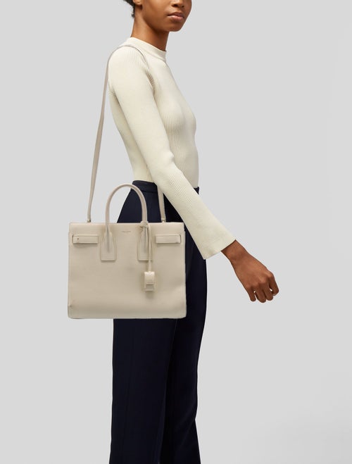 Saint Laurent Leather Sac De Jour Small