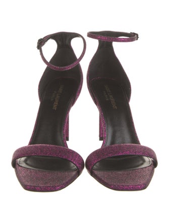 Saint Laurent Glitter Sandals