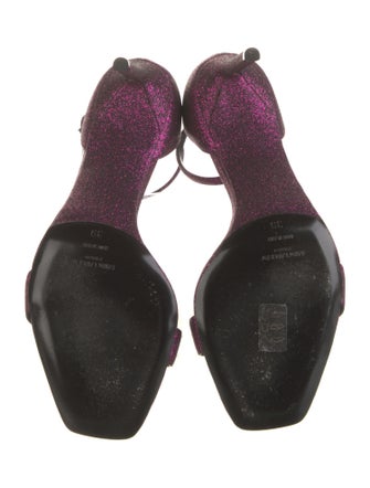 Saint Laurent Glitter Sandals