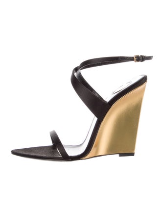 Saint Laurent Salome Leather Sandals