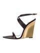 Saint Laurent Salome Leather Sandals