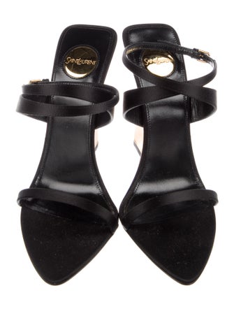 Saint Laurent Salome Leather Sandals