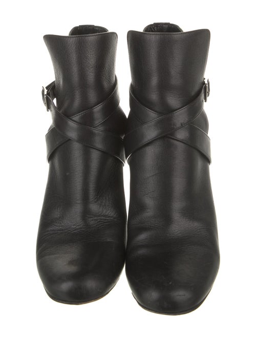 Saint Laurent Leather Moto Boots