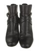 Saint Laurent Leather Moto Boots