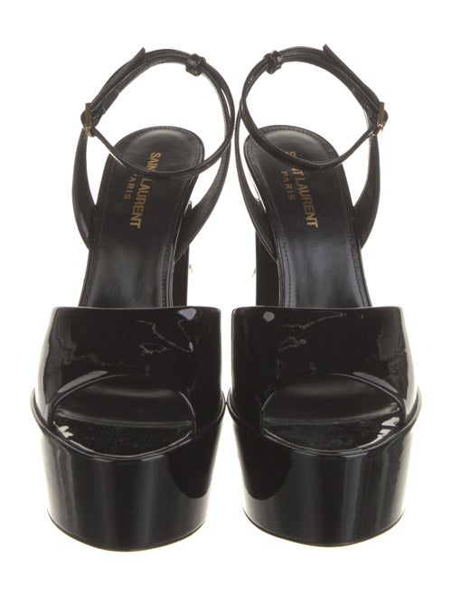 Saint Laurent Patent Leather Slingback Pumps