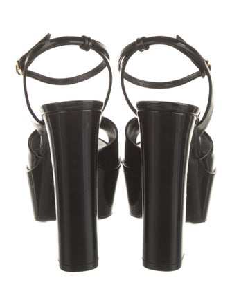 Saint Laurent Patent Leather Slingback Pumps