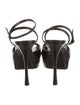 Saint Laurent La Scandale Leather Slingback Pumps