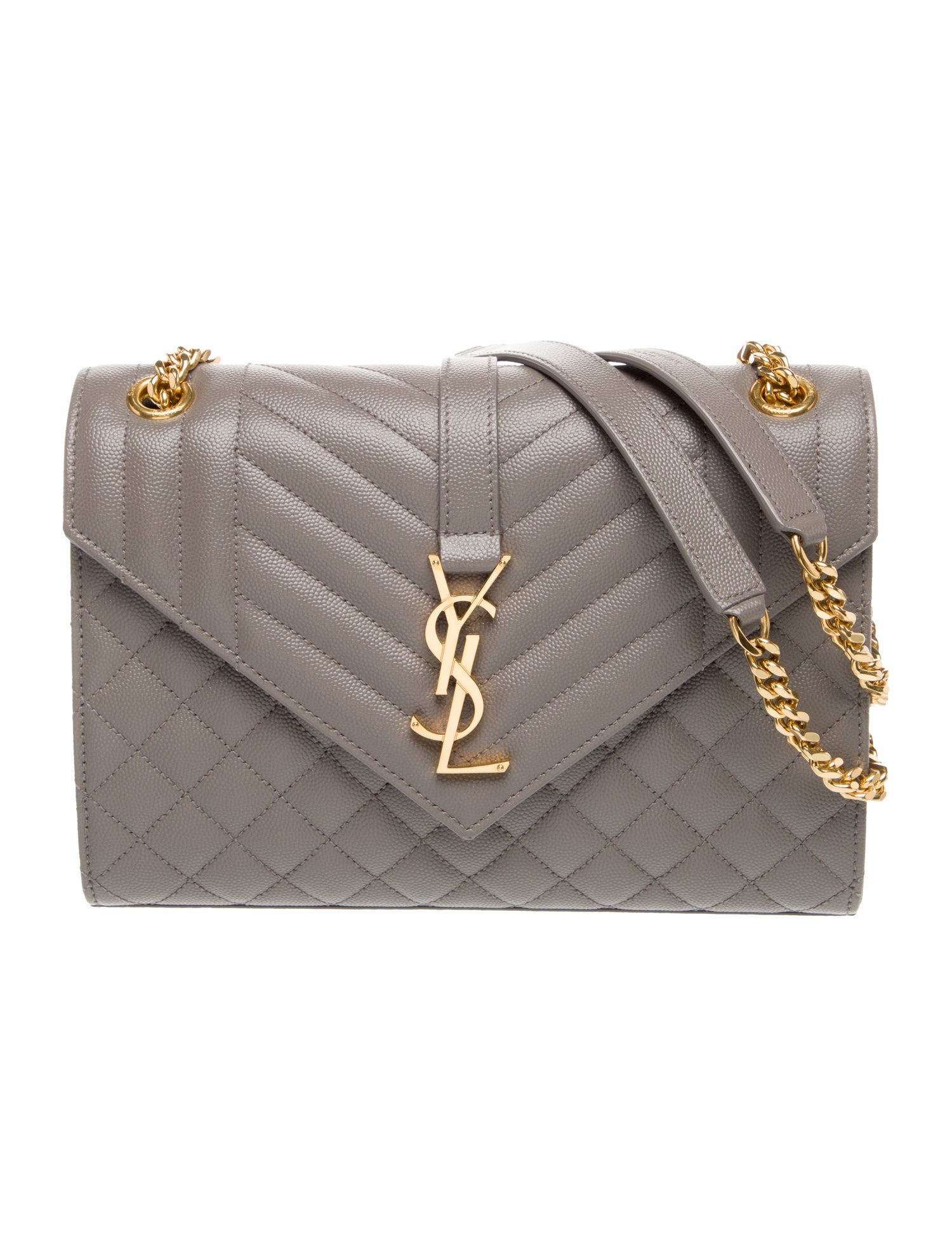 Saint Laurent Leather Envelope Medium