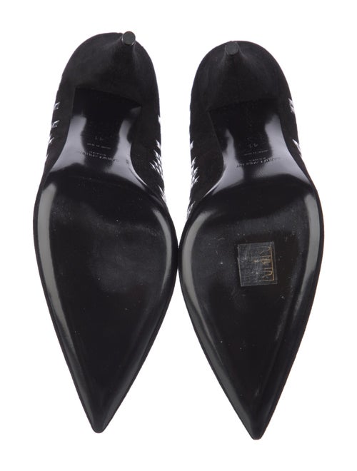 Saint Laurent Suede Studded Accents Pumps