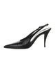 Saint Laurent Embossed Leather Slingback Pumps