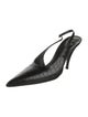 Saint Laurent Embossed Leather Slingback Pumps