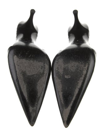 Saint Laurent Embossed Leather Slingback Pumps